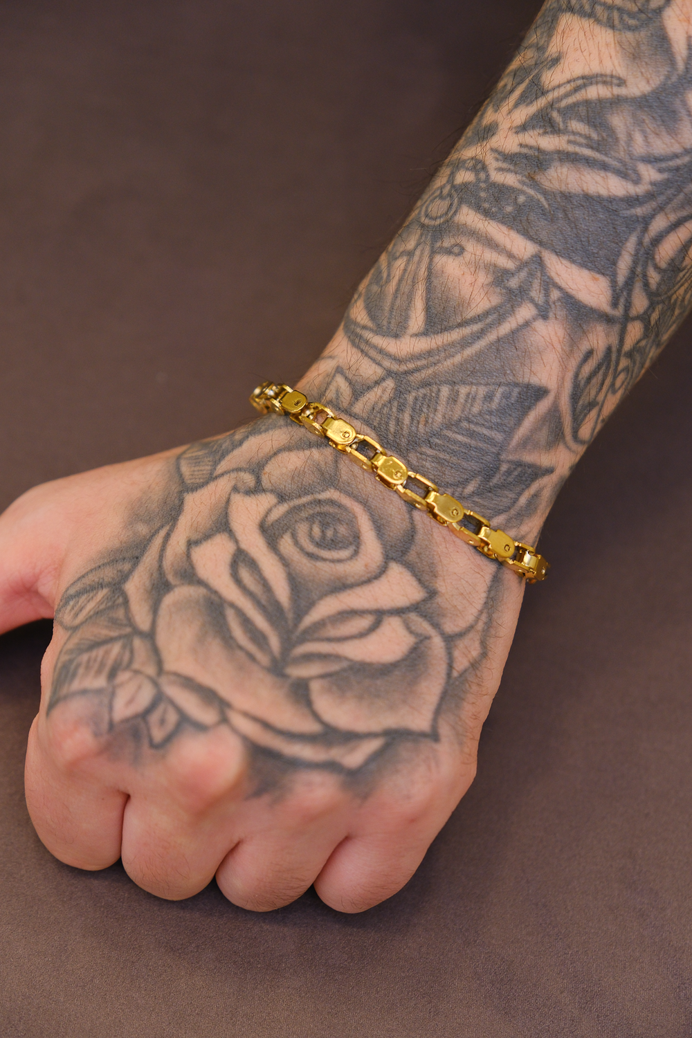 Köşeli zincir bileklik