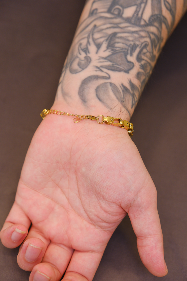 Köşeli zincir bileklik