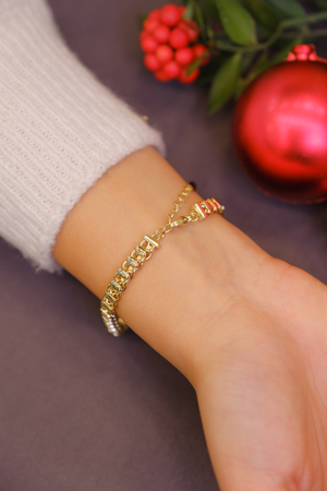 Halka zincir gold bileklik