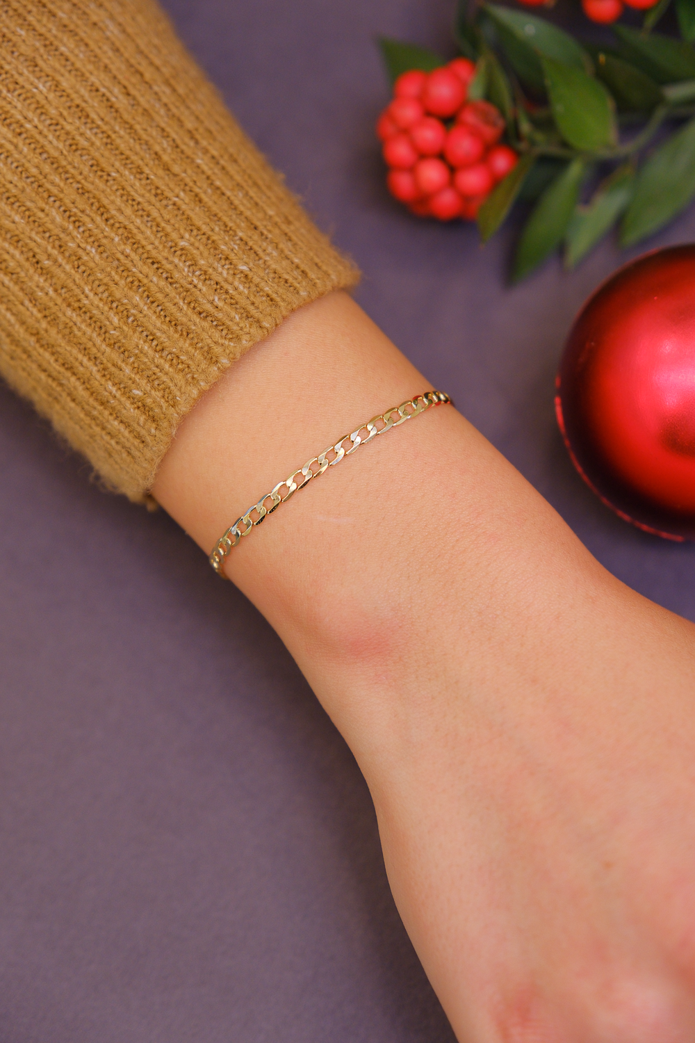 İnce figaro zincir bileklik