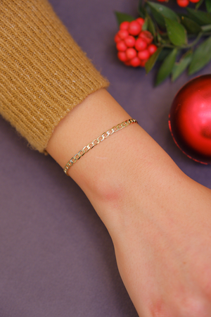 İnce figaro zincir bileklik