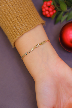 İnce figaro zincir bileklik