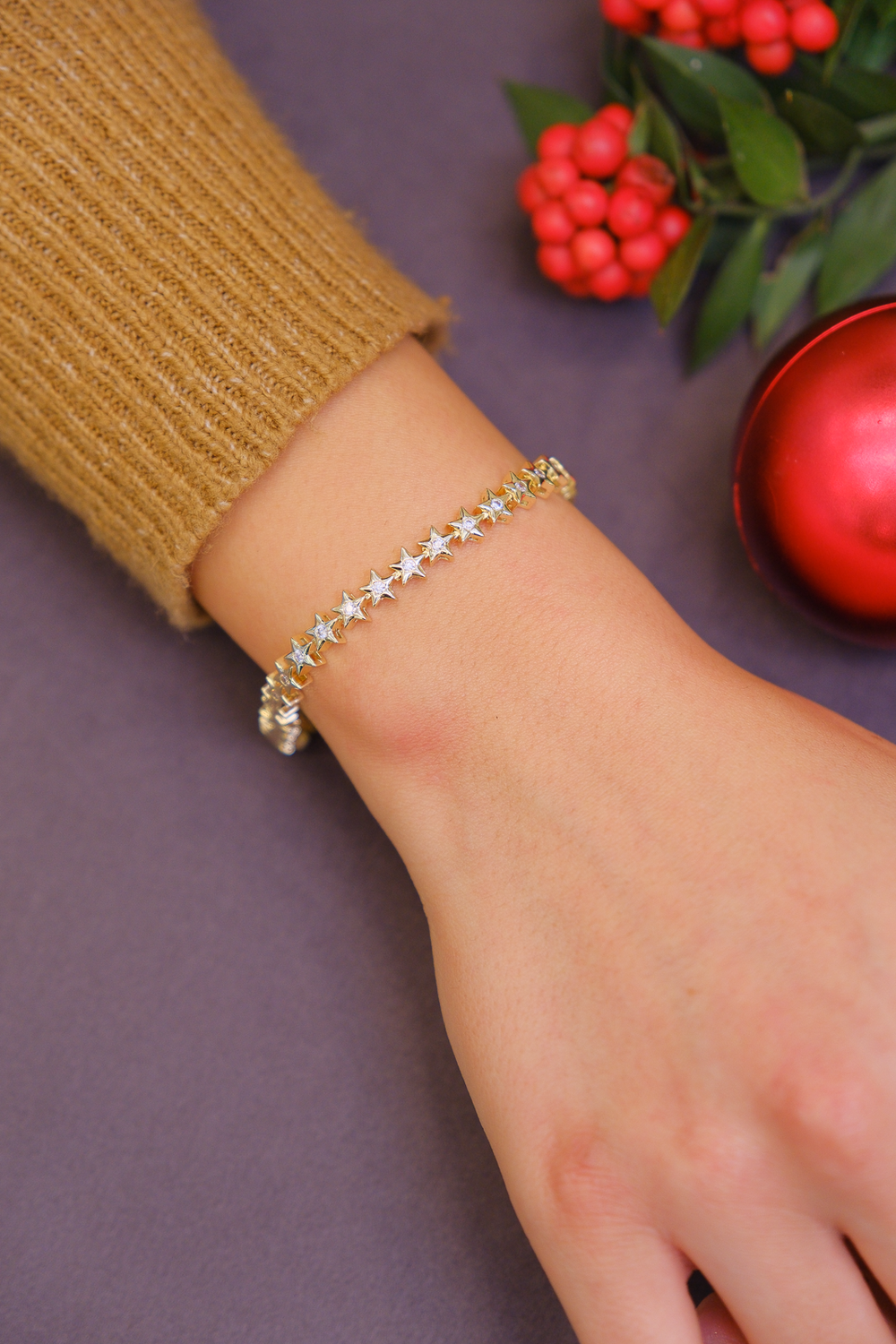 Yıldız taşlı  bileklik