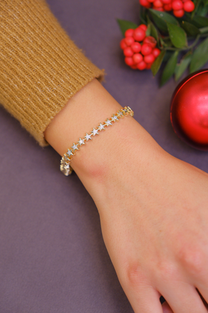 Yıldız taşlı  bileklik