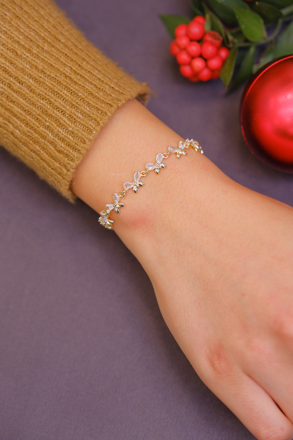 Kelebek figaro bileklik