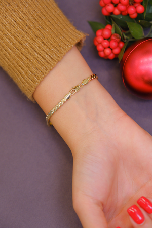 klasik ince zincir bileklik