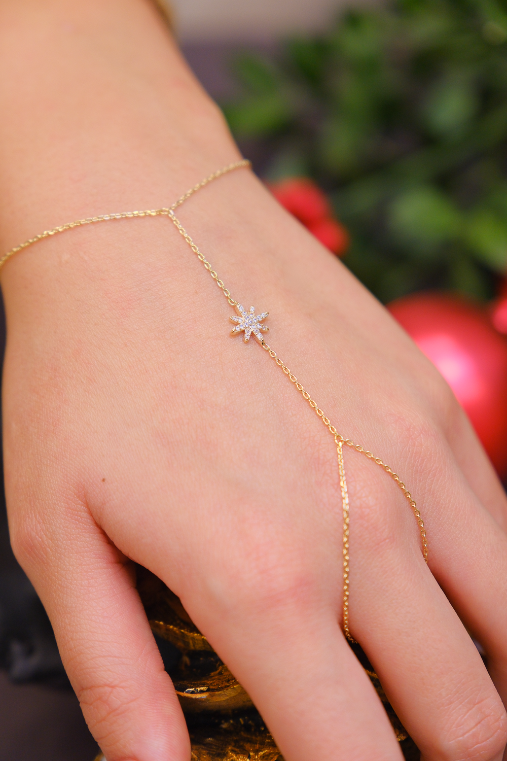 Taşlı yıldız şahmeran bileklik