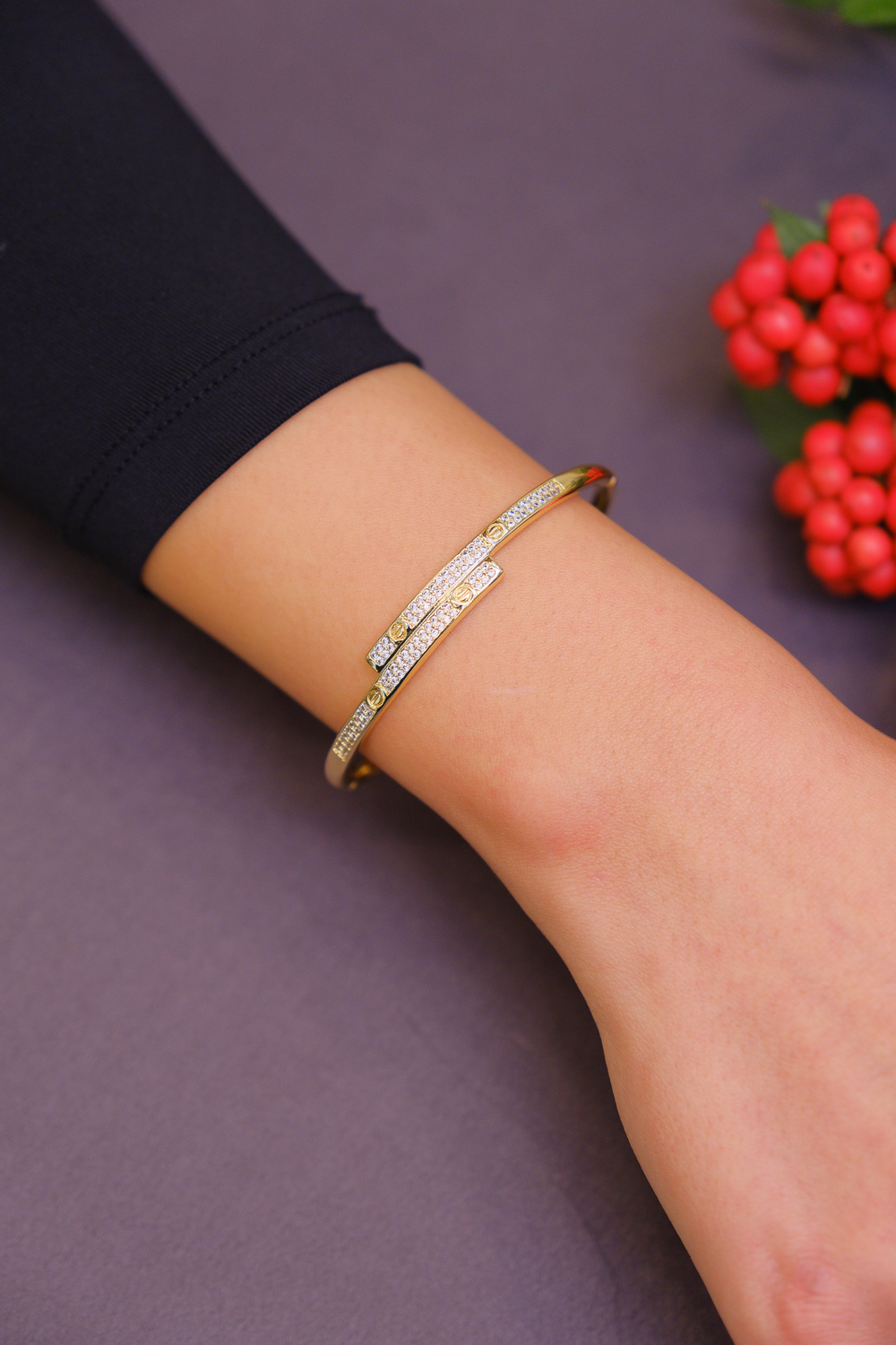 Çift hat taşlı kelepçe