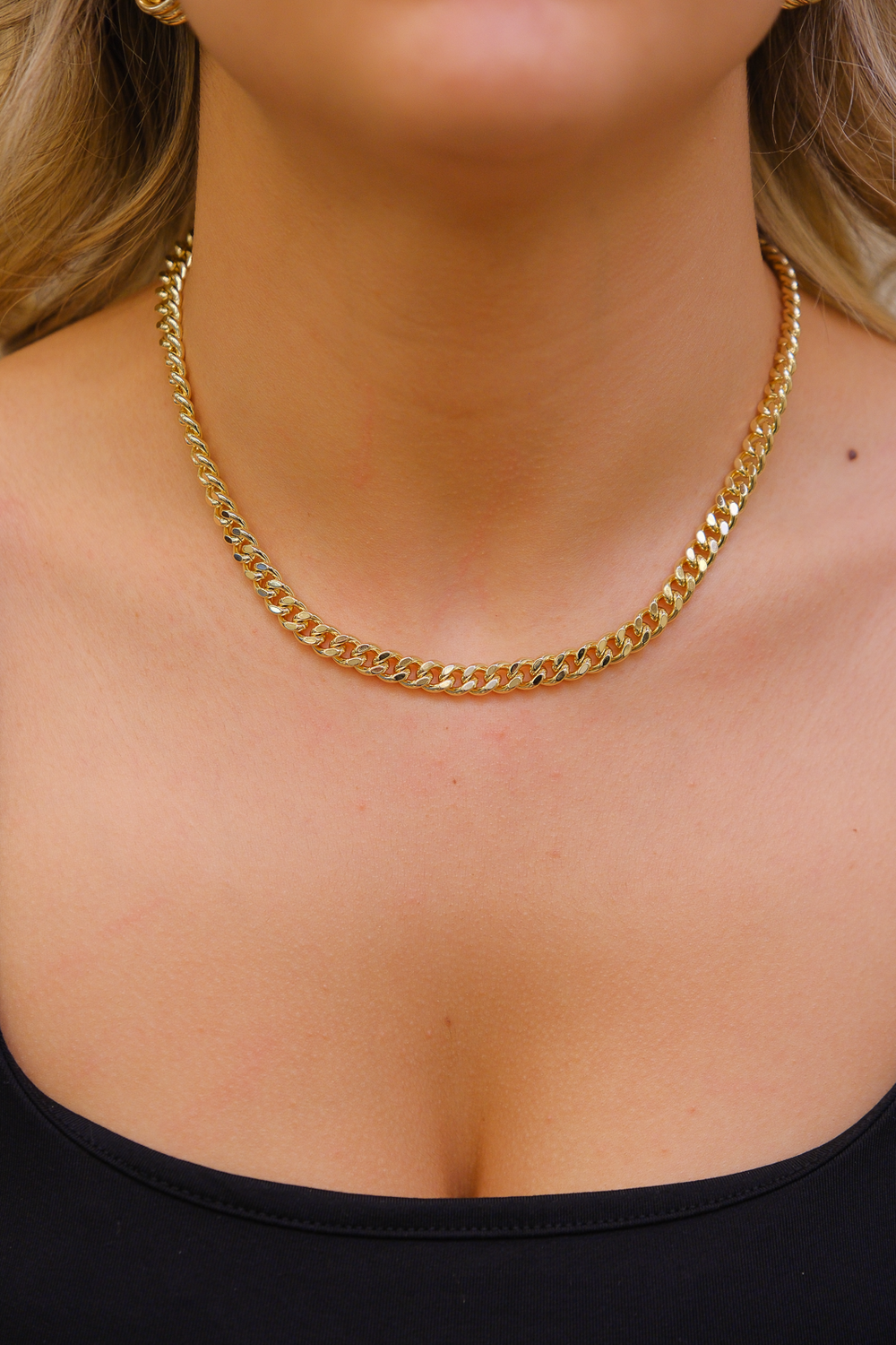 klasik gold zincir set (kolye + bileklik)