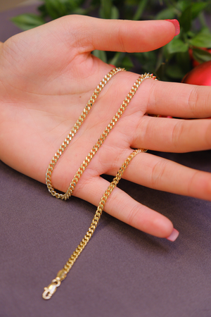 ince gurmet zincir gold kolye