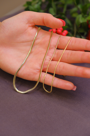 yılan zincir gold kolye