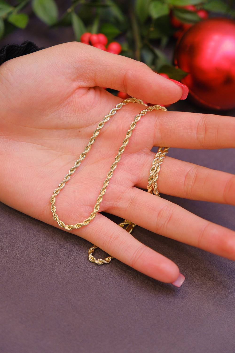 burgu zincir gold kolye