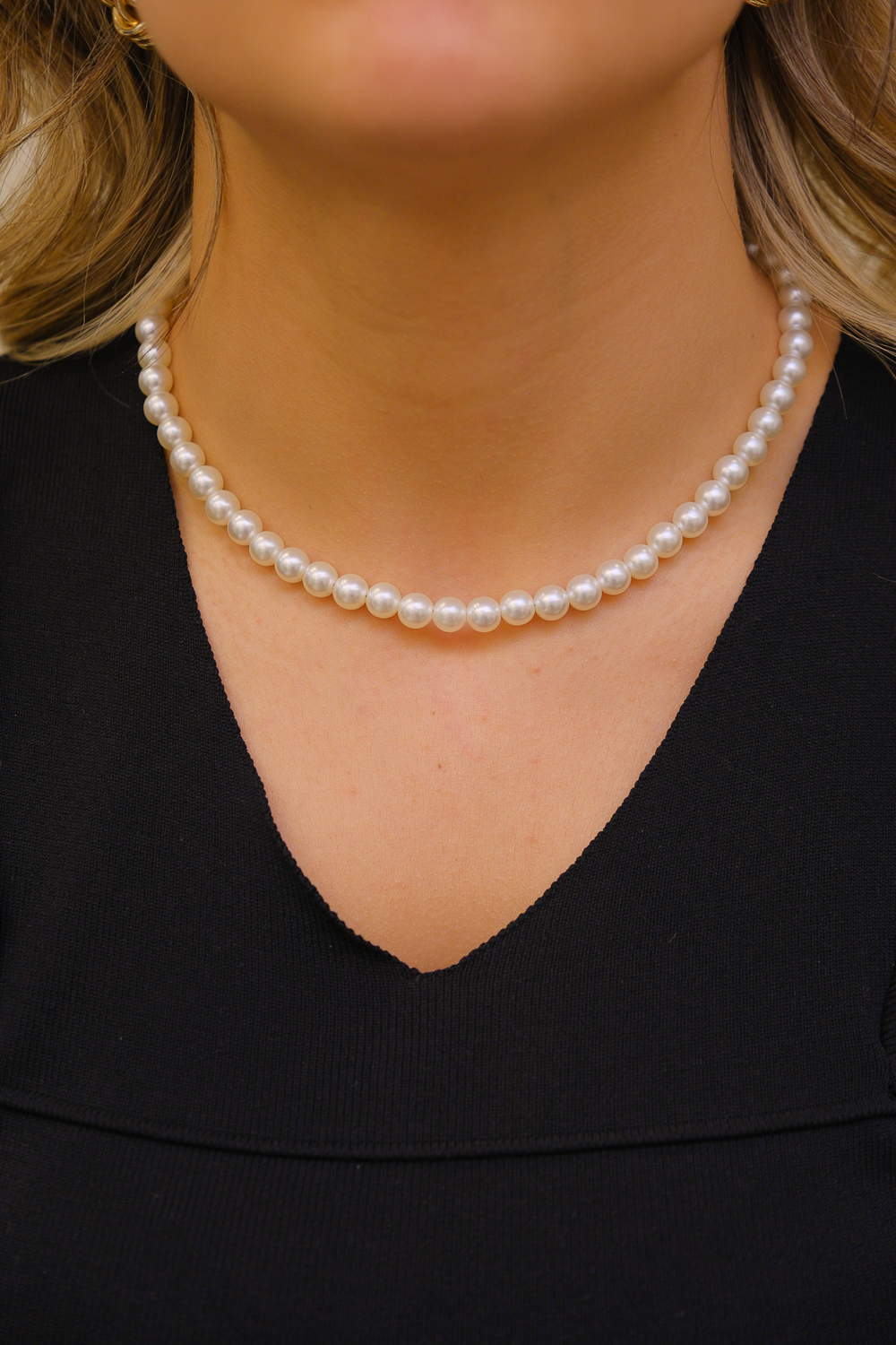 inci dizilimli zarif kolye