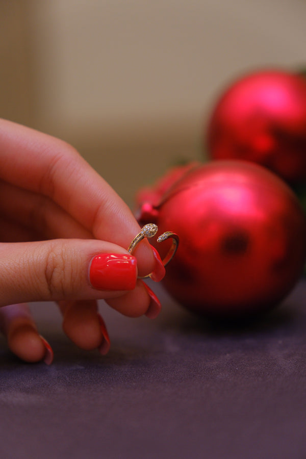 İnci düğüm yüzük