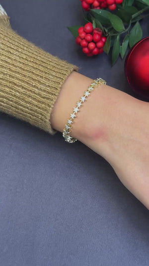 Yıldız taşlı  bileklik