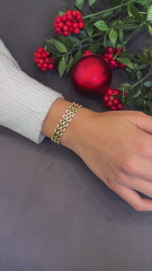 Zirkon gold bileklik